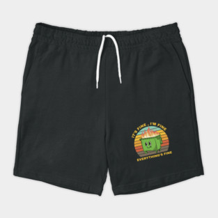 Its Fine Dumpster On Fire  - retro Shorts