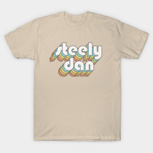 Steely Dan /// Retro Faded-Style Typography Design T-Shirt