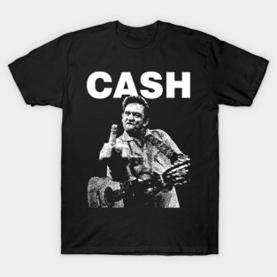 Johnny Cash - Middle Finger Vintage T-Shirt