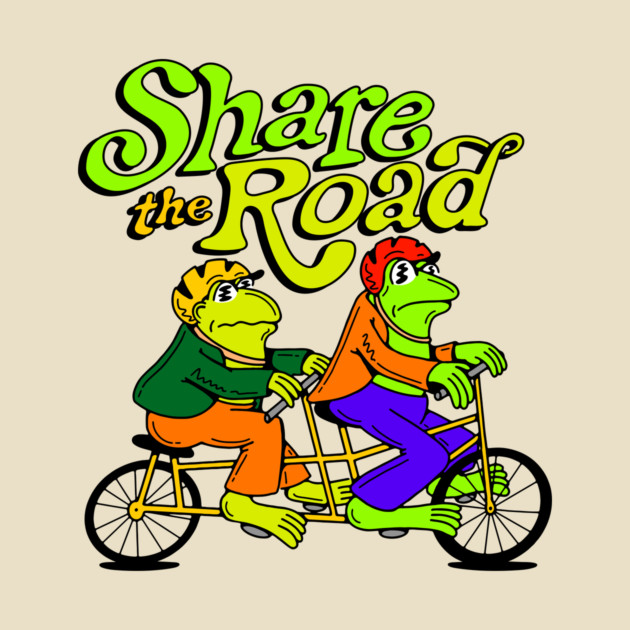 Share the Road Frog and Toad by jefcaine